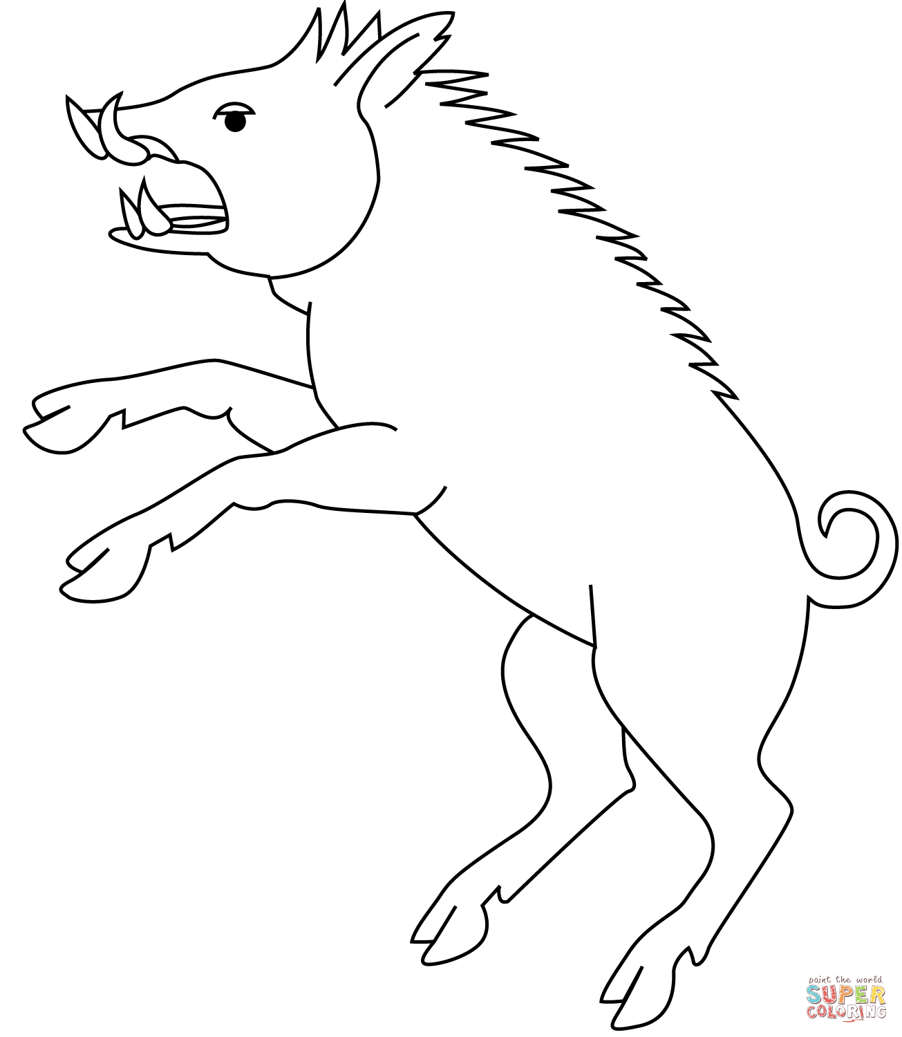 1305x1500 Wild Boar Coloring Page Free Printable Coloring Pages