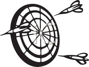 300x227 Clip Art Black And White Dart Board Clipart