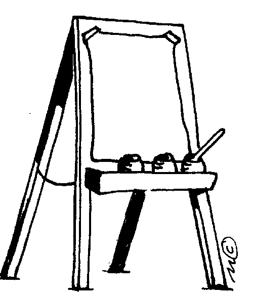 500x585 Clipart Easel