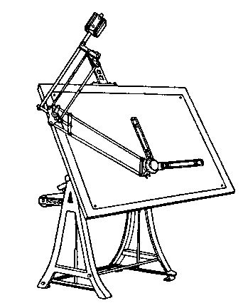 342x432 Desk Clipart Draw