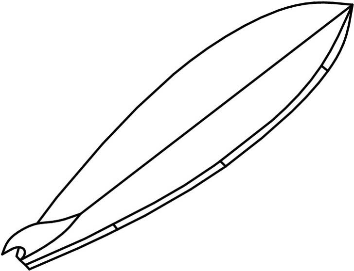 728x559 Drawn Surfboard Outline