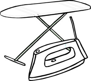 300x267 Iron And Iron Board Clip Art
