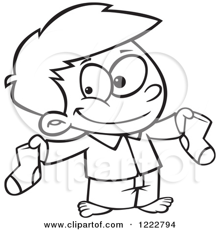 450x470 Clipart Socks Black And White