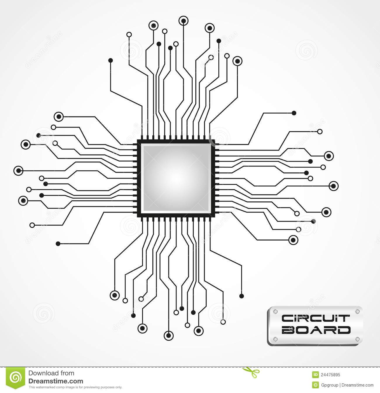 1300x1343 Circuit Board Clipart