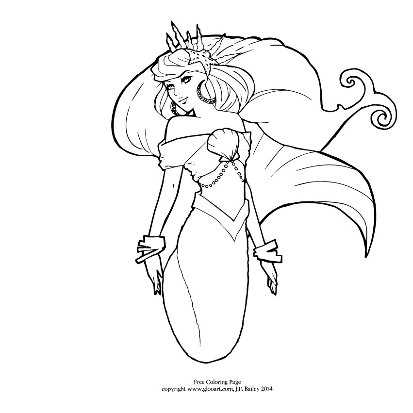 851x851 How To Draw A Mermaid Free Mermaid Coloring Page Gummy Bear