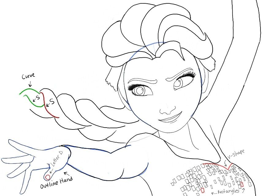 855x639 Pin By Alexis Summer On How To Draw Characters From Frozen