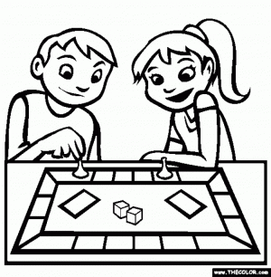 300x306 Games Colouring Pages