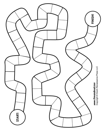 350x453 Board Game Template