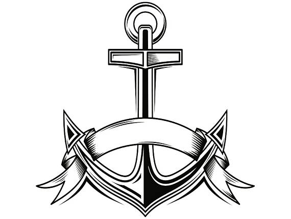 Boat Anchor Drawing at GetDrawings | Free download