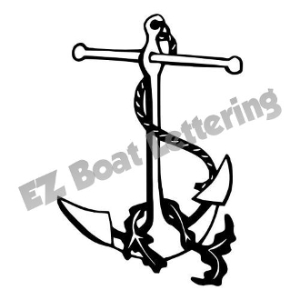 330x330 Anchor 1 Boat Graphic Decal Vinyl