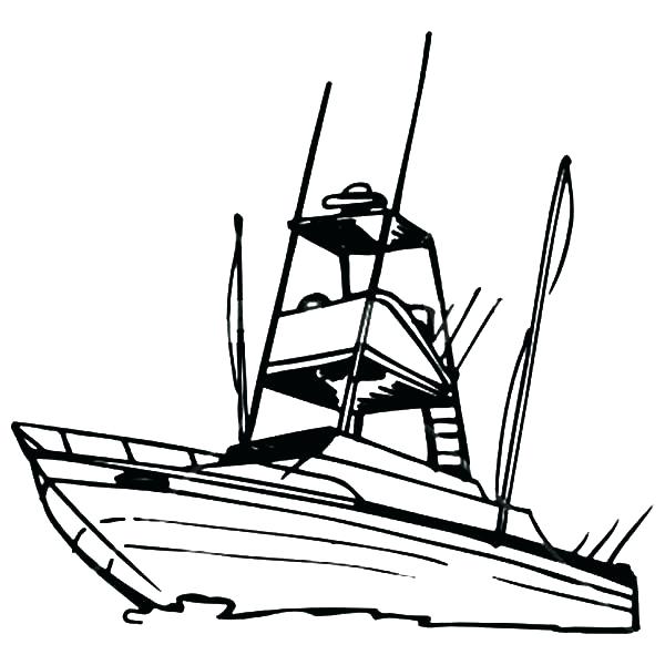 600x600 Fishing Boat Coloring Pages Boats Coloring Pages Boat Coloring