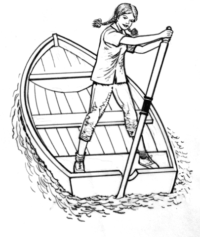 405x480 Girl On A Boat Coloring Page Free Printable Coloring Pages