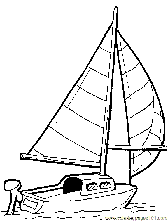 576x756 Boat Coloring Page 26 Coloring Page