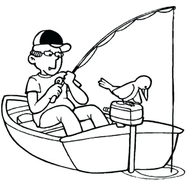 600x600 Perfect Coloring Pages Boats Print Fishing Boat For Kids On Little