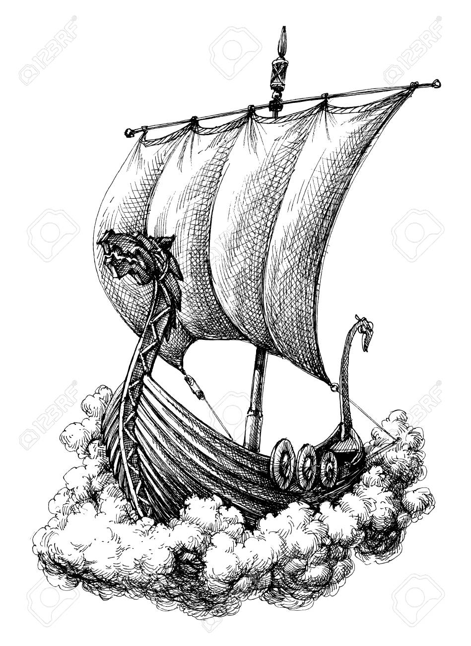 949x1300 Sail Boat Drawing Royalty Free Cliparts, Vectors, And Stock