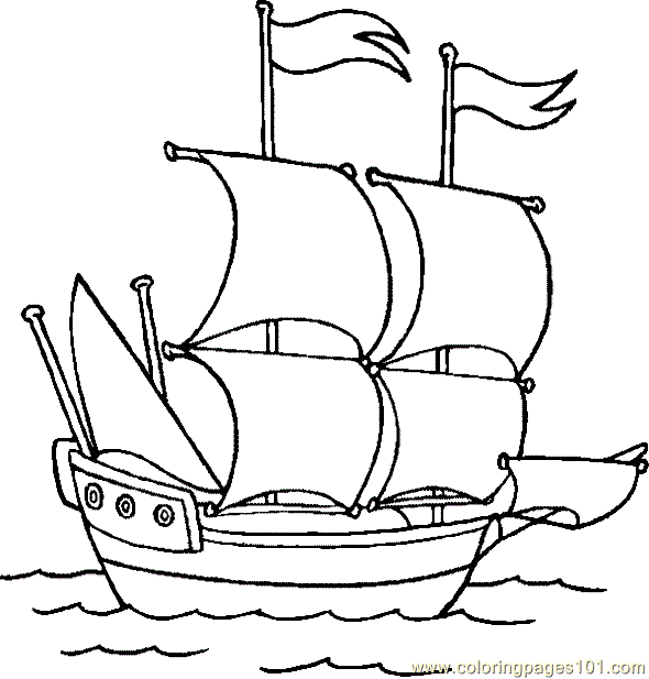 590x617 Boat Coloring Page 03 Coloring Page