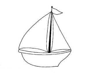 346x253 Sail Boat Coloring Pages For Preschool And Kindergarten