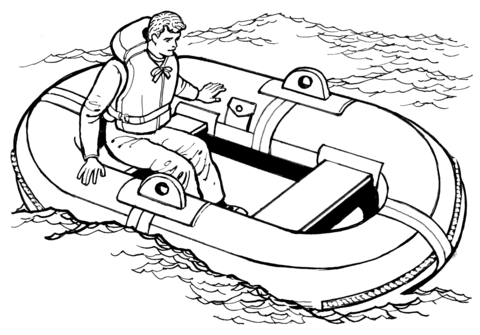 480x335 Man On A Life Raft Coloring Page Free Printable Coloring Pages