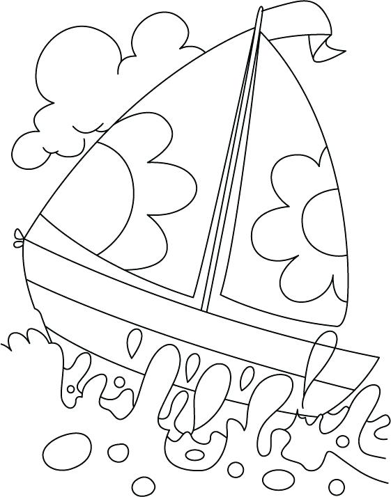 561x714 Water Coloring Pages A Boat In Deep Water Coloring Page Water