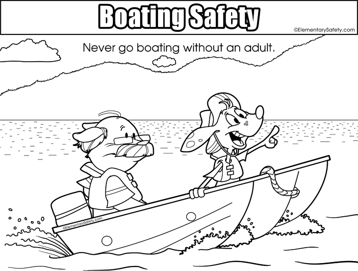 720x544 Coloring Boating Safety