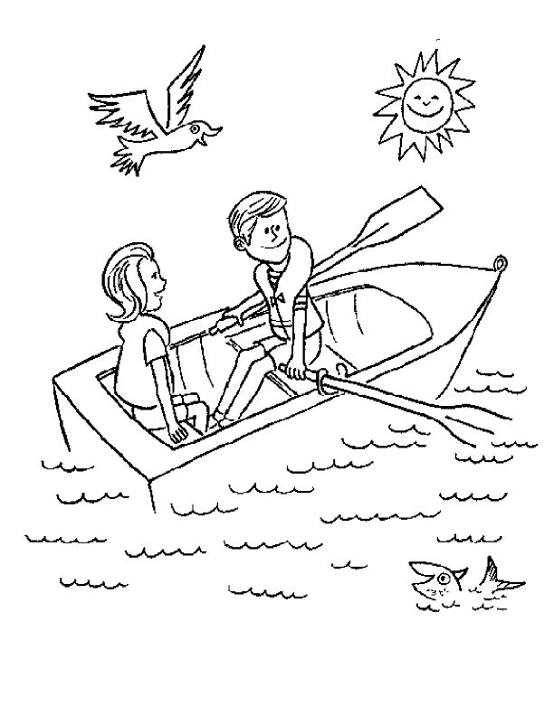 612x792 Rowboat Coloring Pages