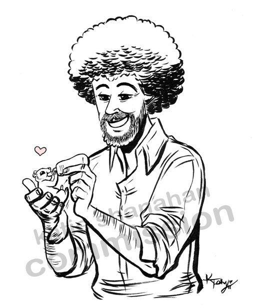 508x616 Commission Bob Ross By Ktshy