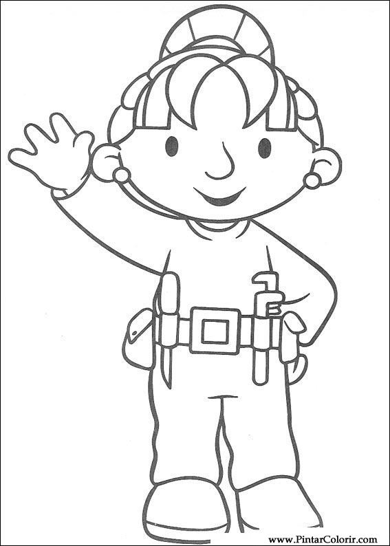 567x794 Drawings To Paint Amp Colour Bob The Builder