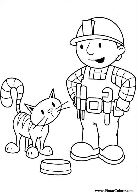 567x794 Drawings To Paint Amp Colour Bob The Builder