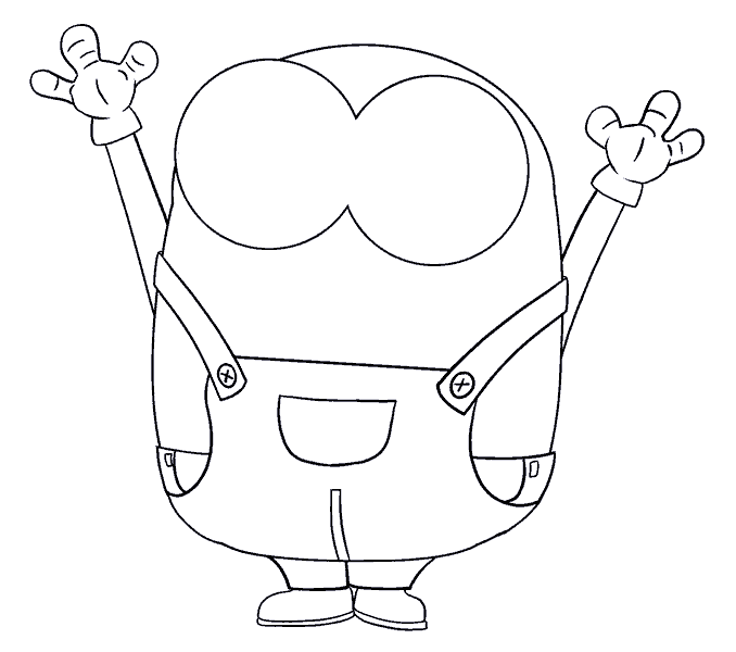 678x600 How To Draw Bob The Minion Easy Step By Step Drawing Guides