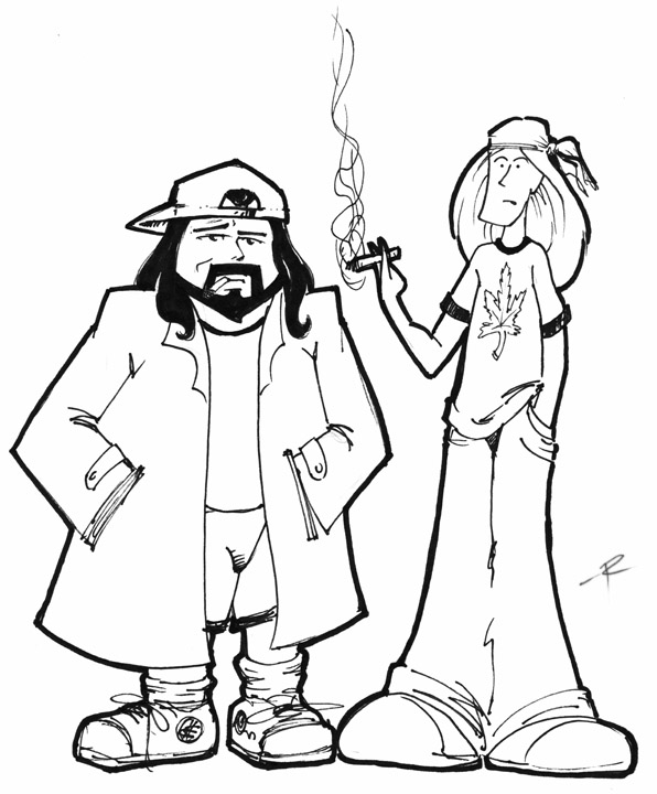 596x720 Jay And Silent Bob By Rickmanart
