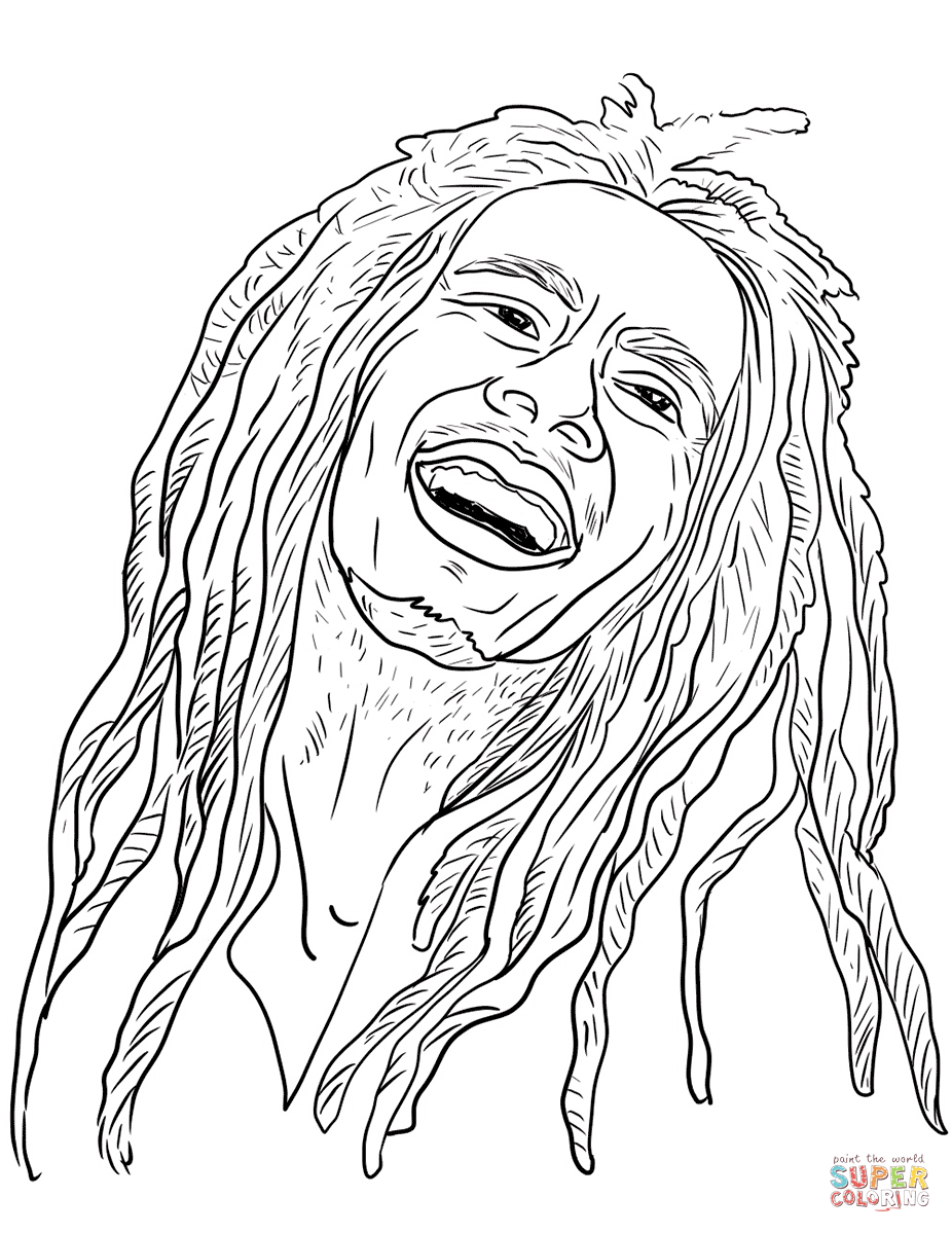 926x1199 Bob Marley Coloring Page Free Printable Coloring Pages