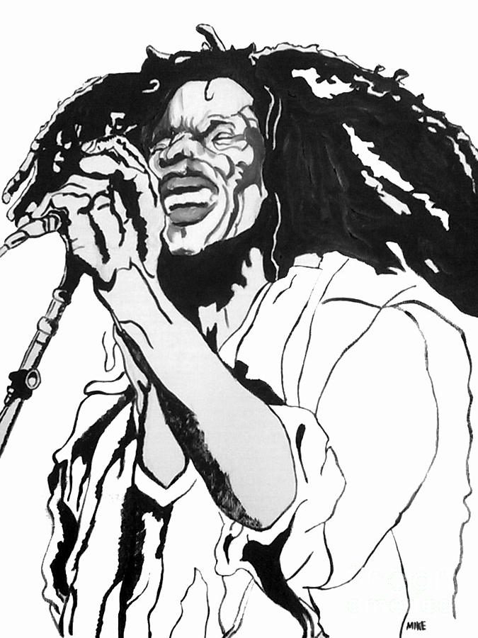675x900 Bob Marley Painting By Michael Fields