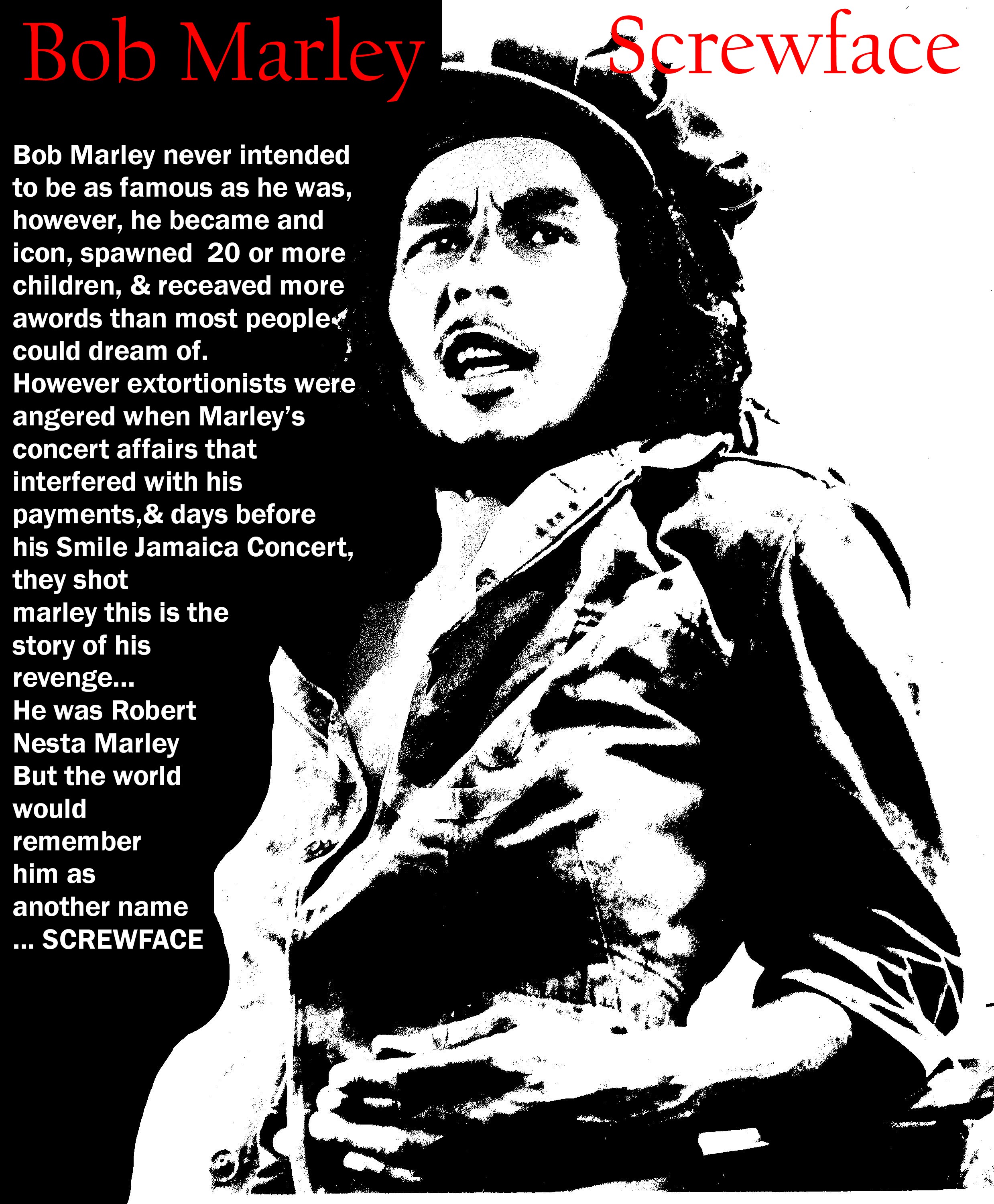 2477x3000 Bob Marley Screwface By Tuneami