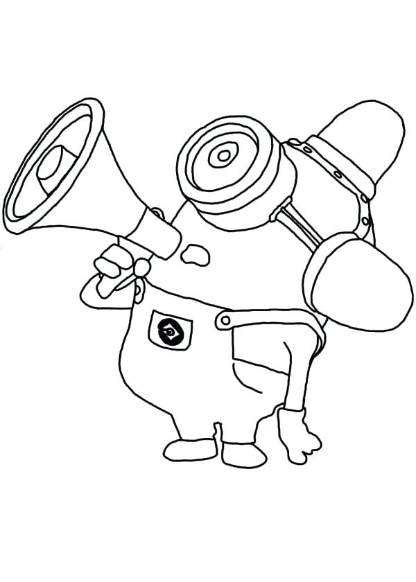 600x840 Minions Coloring Pages Minion Coloring Pages Bob Minion Christmas