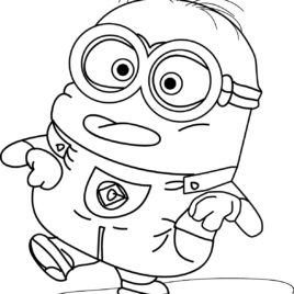 268x268 Coloring Pages Minions Bob Kids Drawing And Coloring Pages