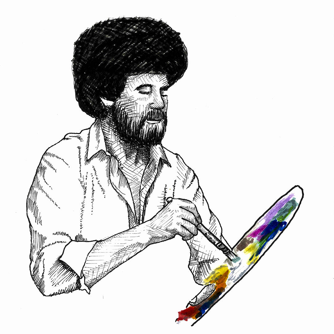 1080x1080 Bob Ross
