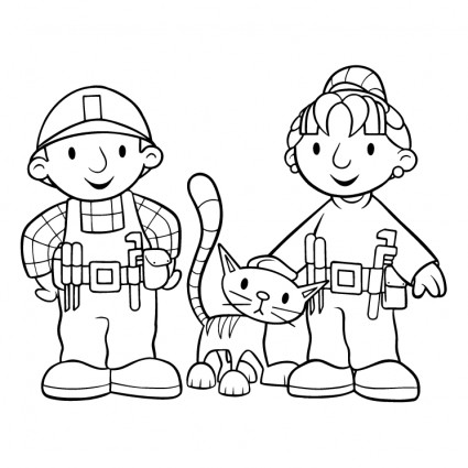 425x425 Bob The Builder Vector Logo Free Vector Free Download