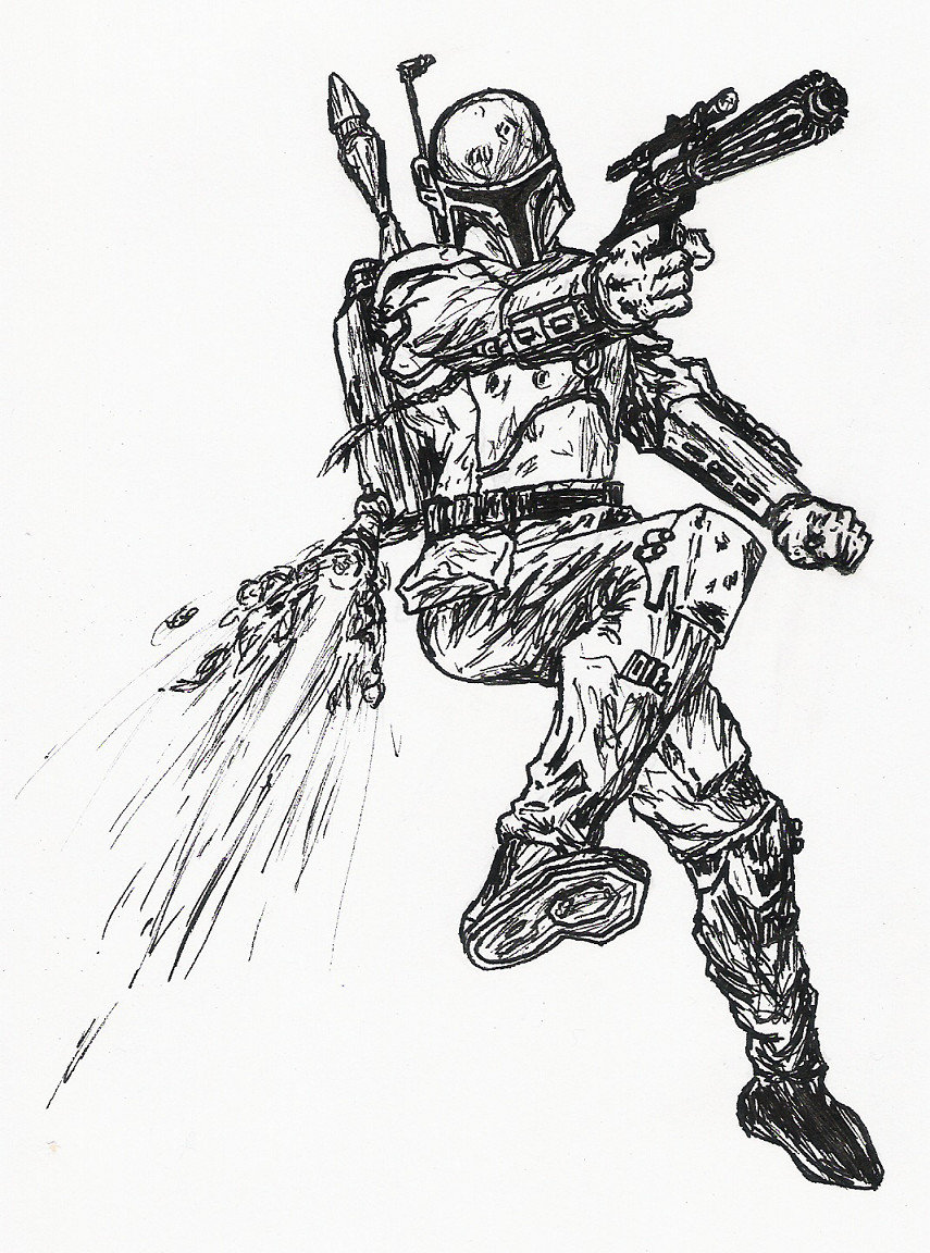 855x1152 Boba Fett By Nekocomet