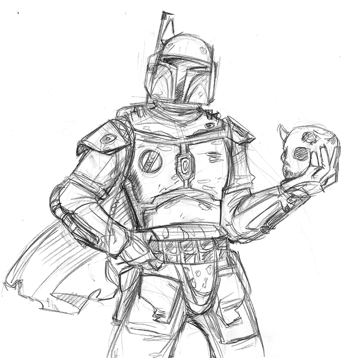 Boba Fett Drawing at GetDrawings | Free download