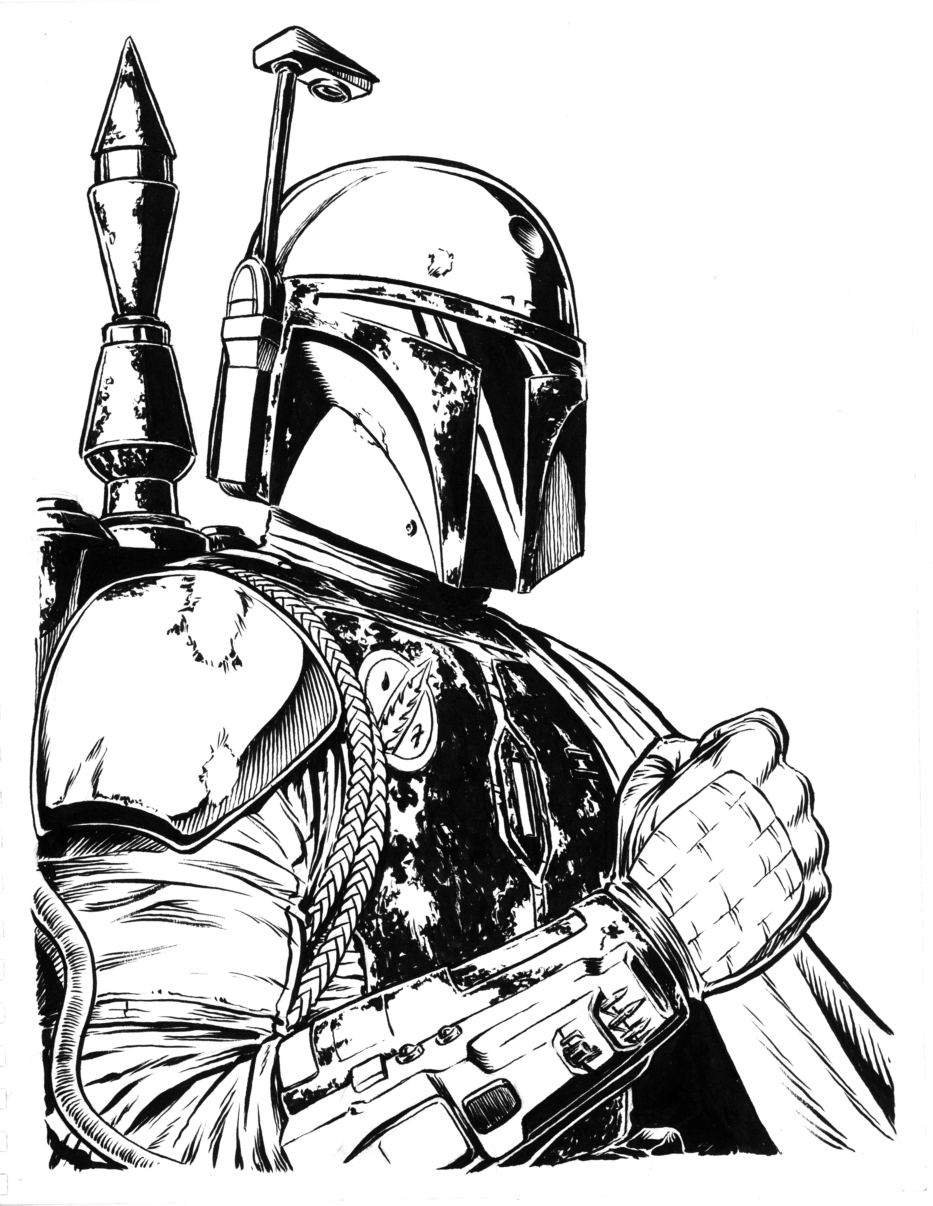 3254x4208 Sketches For Sale Boba Fett Ii Positive Ape Index