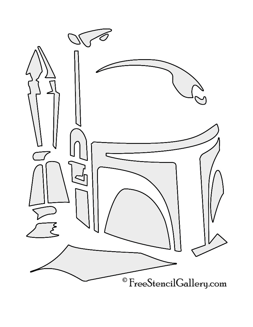 850x1100 Boba Fett Stencil Free Stencil Gallery