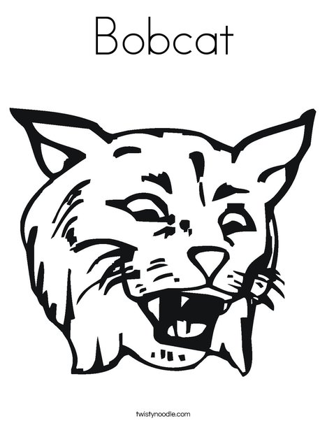 468x605 Bobcat Coloring Page