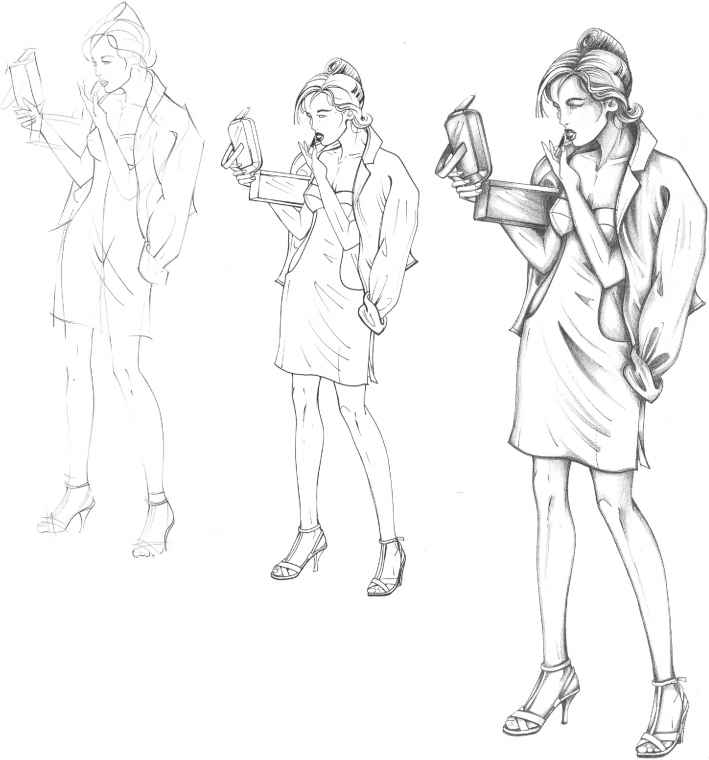 709x760 Drawing Outline Model Body Ay Model Body, Drawings