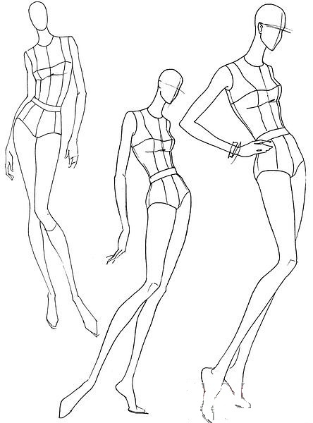 444x600 Pin By Becca Myers On Art Croquis, Body Template