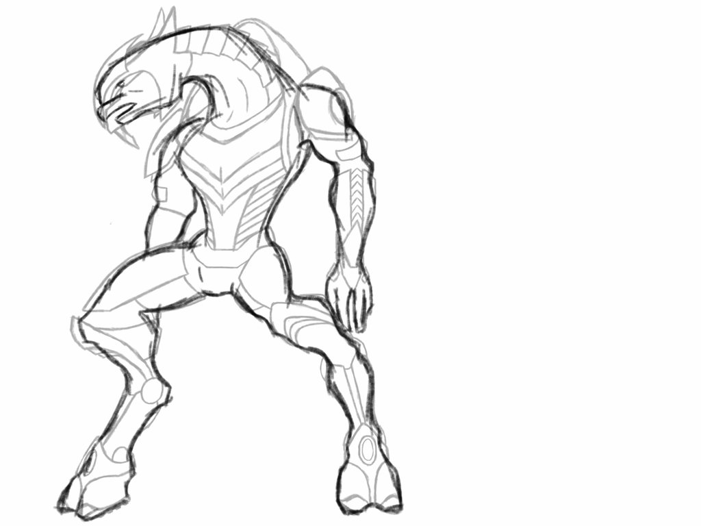 1024x768 Sangheili Armour And Body Template By Wolfie369