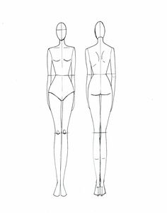 236x300 Woman Body Figure Fashion Template (D I Y Your Own Fashion
