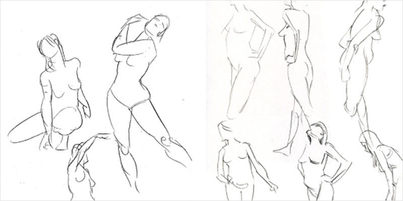 800x400 Human Body Drawing Art Images