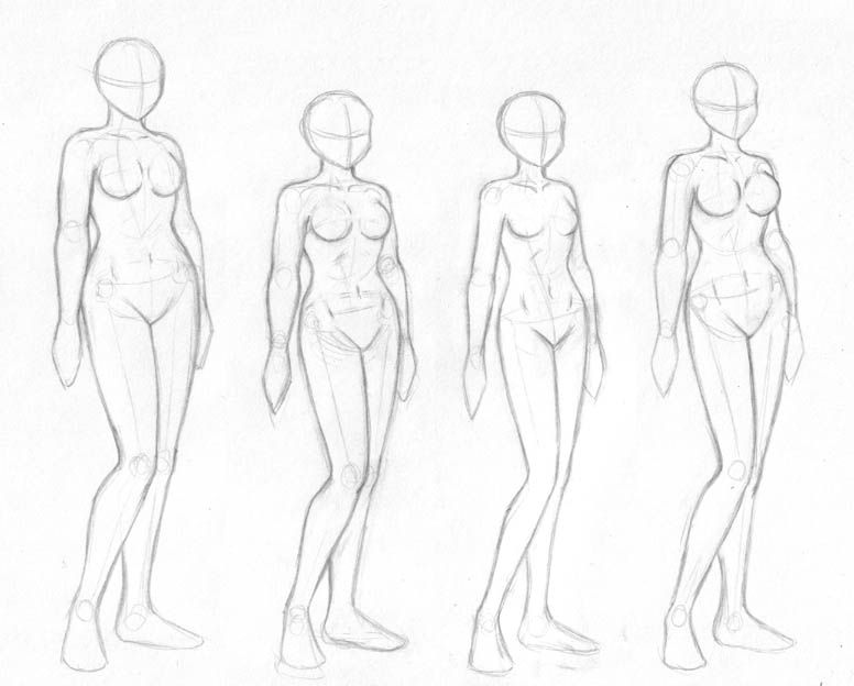 776x624 Pictures Sketch Of A Girl Whole Body,
