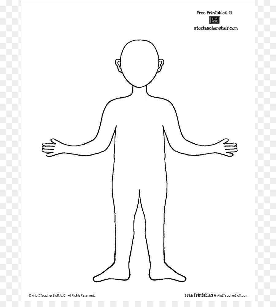 900x1000 Human Body Template Drawing Face Clip Art
