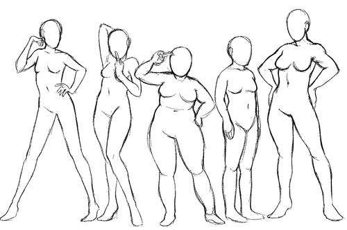 500x332 Body Type Diversity Lady Edition Art Refs On Realistic Woman Body